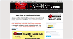 Desktop Screenshot of laspanish.com