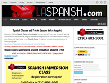 Tablet Screenshot of laspanish.com